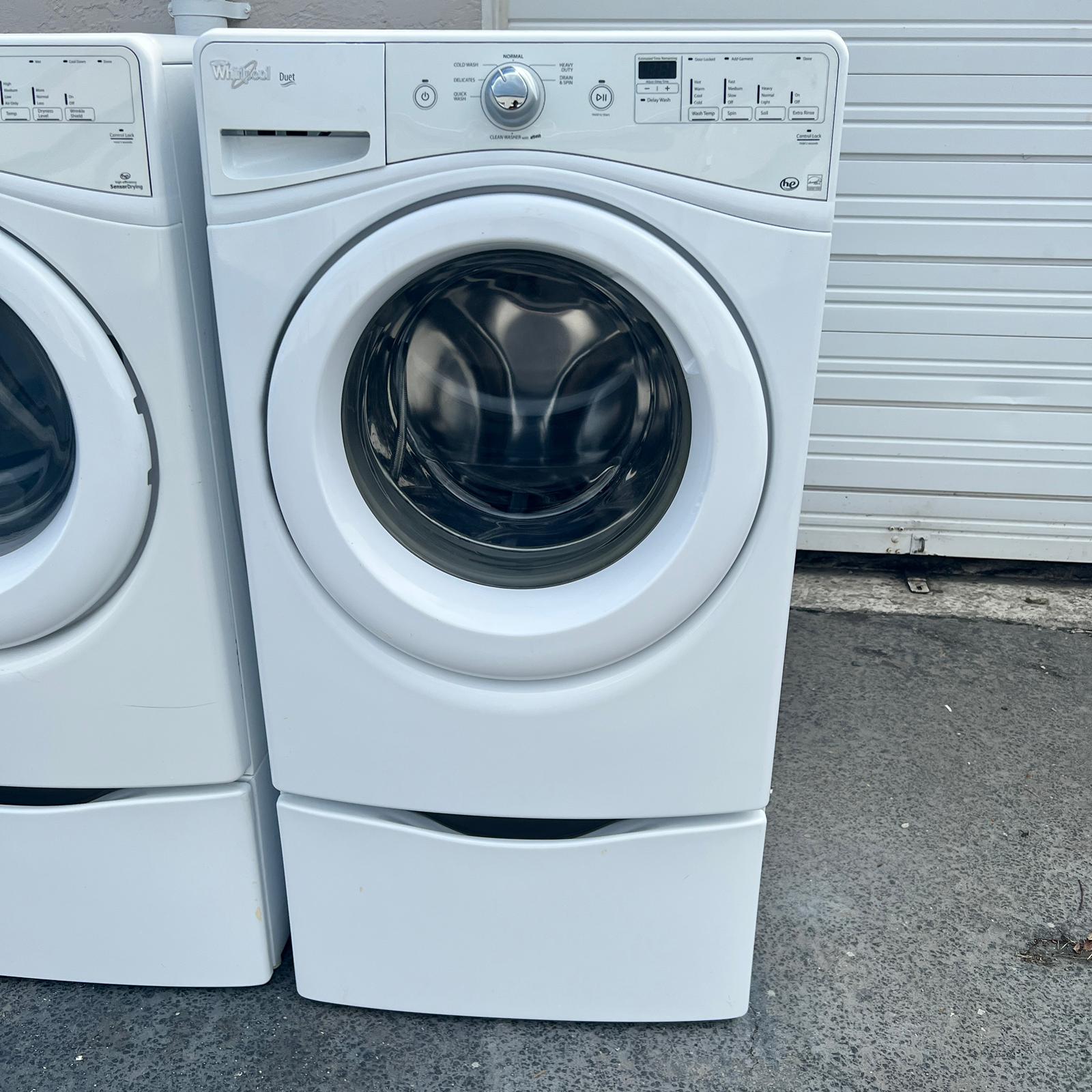 Whirlpool Washer and Dryer Front Load with Pedestal Whirlpool Washer and Dryer Front Load with Pedestal